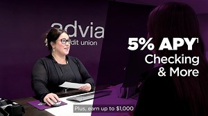 Switch personal banking needs to Advia and earn up to $1,000 with code NM1000. Get started today for great rates, exceptional service, and real financial advantages. | Advia Credit Union