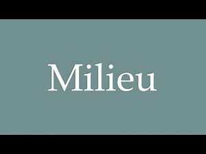 How to pronounce ''Milieu'' correctly in French