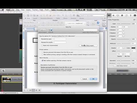 Unprotect a Word Doc on Mac