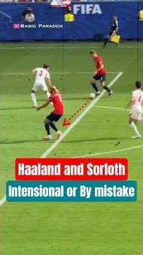 Why Sorloth not passed the ball to Haaland ? Norway vs England #fifaworldcup2026 #haaland #shorts 🥺😢