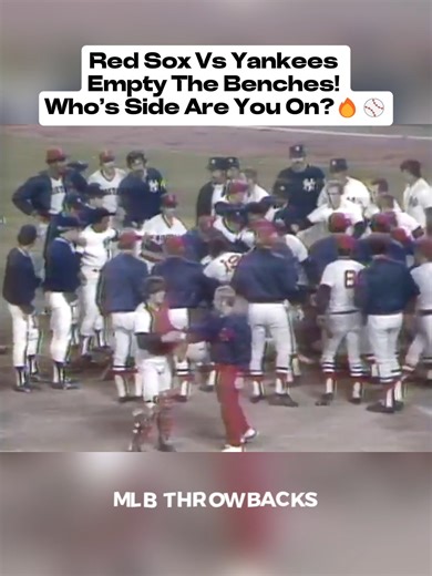 Bench-clearing brawl in the Bronx! 🤯 Red Sox and Yankees go at it after tensions boil over. Classic rivalry moment, who do you think will face suspension? #RedSox #Yankees #MLB #Baseball | MLB Throwbacks