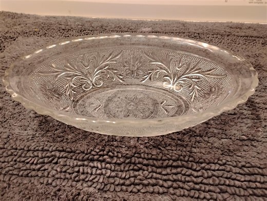 Vintage Depression Glass Anchor Hocking Oval Serving Dish Sandwich Pattern - Etsy