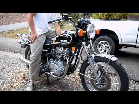 1975 Yamaha XS650 Walk around and cold start