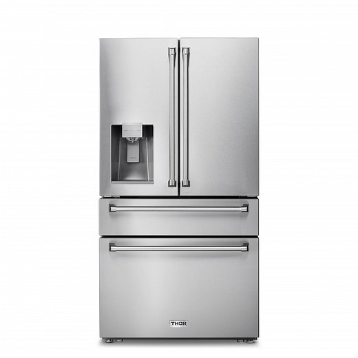 Reviews for Thor Kitchen 36 in. 22 cu. ft. French Door Refrigerator in Stainless Steel Counter Depth with Ice Maker and Water Dispenser | Pg 1 - The Home Depot