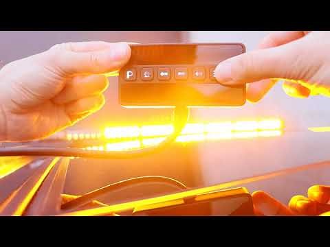 Rampe de signalisation, barre de défilement à led Impact® Pro V3 orange 12V 24V Haute Puissance.