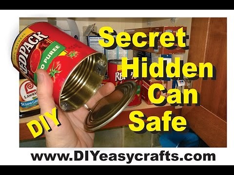 Secret Hidden Can Safe How to Make Easy DIY