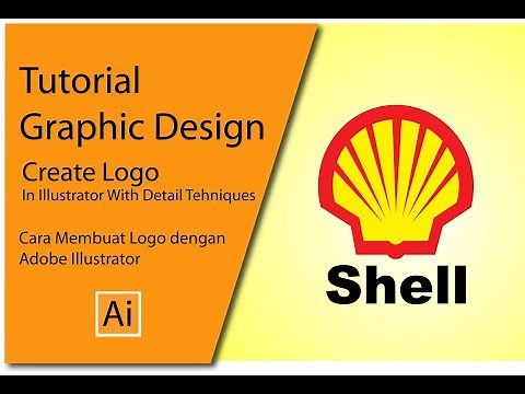 How To make Shell Logo With Adobe Illustrator, Tutorial Create Shell Logo