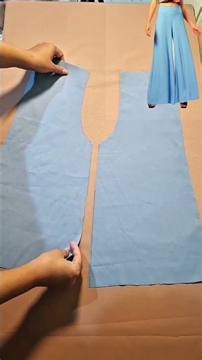 women's wide-leg pants pattern.#sewing #tutorial #fashion #fyp #shorts