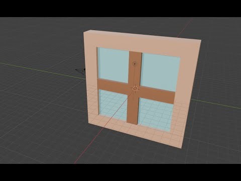 Making a window in blender!