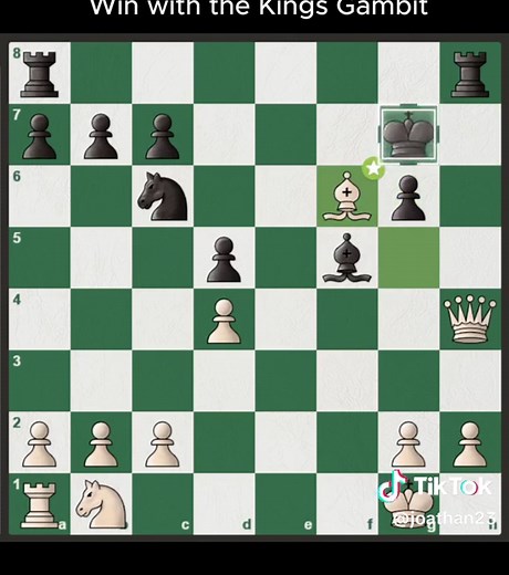 play and with with the kings gambit #fyp #checkmate #chesstutorials #chess #chesstiktok #bestmove