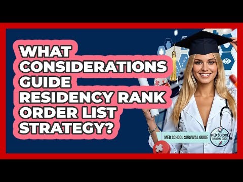 What Considerations Guide Residency Rank Order List Strategy?