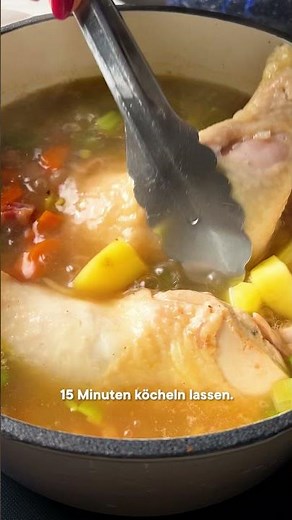 Hühnernudelsuppe - Das beste Rezept gegen eine Erkältung #shorts
