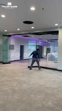 Frameless Sliding & Folding Glass Partitions | FoldnSlide Commercial Glass Systems Dubai