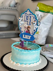 Frozen Cake Topper, Custom Cake Topper, Cake Topper,, Elsa & Anna Topper, Disney Princess Theme, Winter Theme Decoration, Birthday Frozen - Etsy