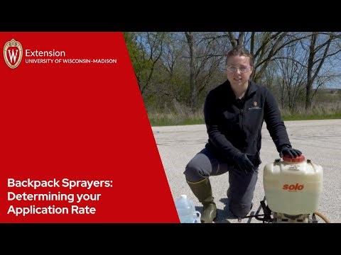 Backpack Sprayers: Determining your Application Rate