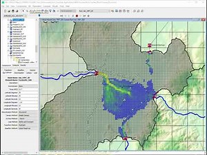 HEC HMS 4.7 new feature 2D Diffusion Wave transform :average cell velocity