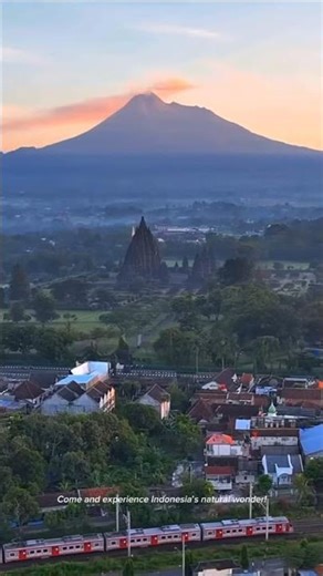 Mount Merapi, offers a thrilling adventure🌋🌅 #evisa #indonesia