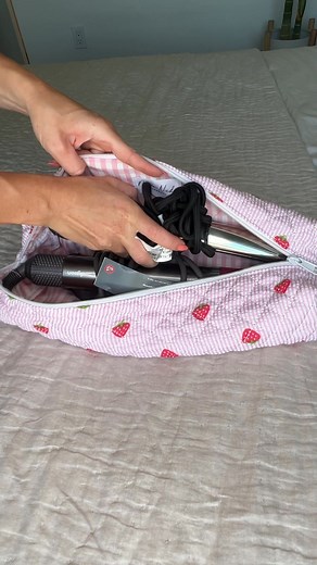 Discover our handmade Hair Tool Bag that balances both functionality and style 😍 | Makeup Artist Laura