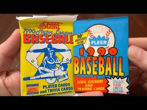 “INCREDIBLY VALUABLE” “ERROR” CARD! Opening 1990 Score & Fleer Baseball Cards #rippingwax #
