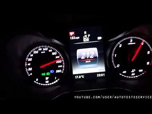 Mercedes C220 BlueTec W205 0-100 0-200 0-230 Topspeed Flatout vmax