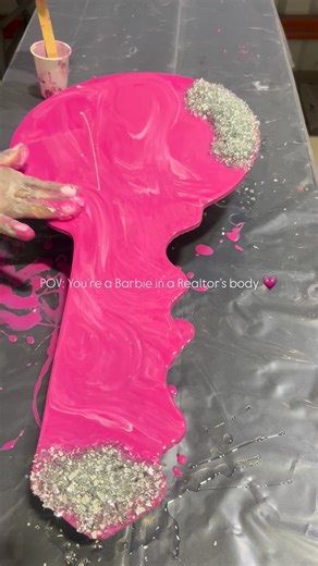 Real Estate Marketing Designs ✨ | Where’s my Barbie girls in a Barbie world? 💗 My girl Jamie Barbie Johnson is collecting Barbie signs at this point 😂 and I’m here for it... | Instagram