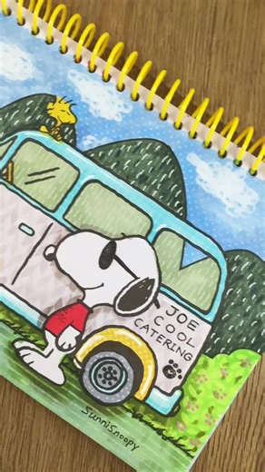Coloring Pages Featuring Snoopy as Joe Cool