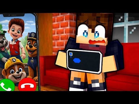 PAW Patrol is calling me on the phone in Minecraft!