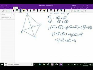 Vectors : - ( Vector area of quadrilateral in terms of its diagonals ) - 47.