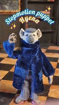 Custom Stopmotion puppet hyena | GrayWyrm #stopmotion #puppet #diy