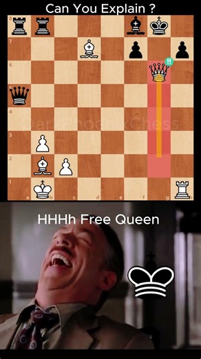 White Sacrifices the Queen... and Checkmates Next Move! #chess