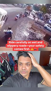 313K views · 3.4K reactions | Ride carefully on wet and slippery roads—your safety comes first. ️ #RideSafe #StayAlert | Iman Islam | Facebook