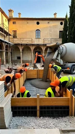 Building a Dream 😉 Courtyard Pool From Scratch #luxury #pooldesign #courtyarddesign