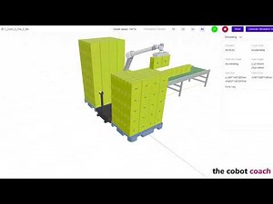 Watch a Cobot Palletise at 10x Speed! 💪 | Automated Palletising Simulation