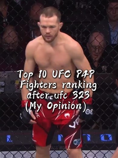 New p4p ranking after UFC 323 || Self Opinion #UFC323