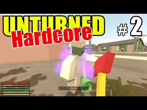 Unturned - Crazy HARD MODE Survival! - Episode 2 (Overgrown 3+ Map)