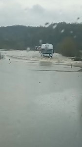 1.2M views · 4.6K reactions | Vozač kamiona prije dva sata je prošao dionicom ceste od Prijedora prema Brezičani gdje je cesta zatvorena. Uprkos dobrim savjetima, odlučio se na put kroz nevolje gdje je visina vode oko jednog metra. Video: Čitatelj portala GPMaljevac | Mjesna zajednica Konjević Polje | Facebook