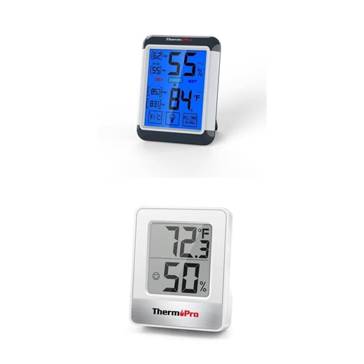 ThermoPro TP55W Digital Hygrometer Indoor Thermometer and TP49W Temperature Humidity Gauge Combo - The Home Depot