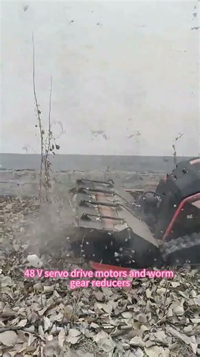 Wireless rubber track grass cutting machine China manufacturer, remote operated flail mower