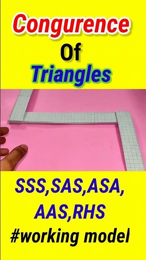 Working Model of Maths for Class 7,8,9,10. #mathsproject #viralshorts #congurenceoftriangles