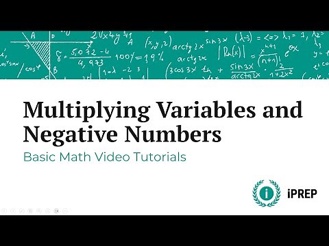 Multiplying Variables and Negative Numbers - iPREP's Basic Math Video Lessons