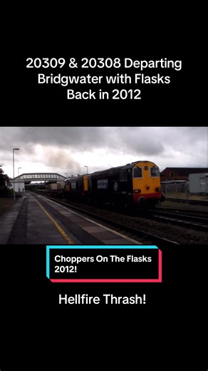 It wasn’t always just 68s. Sometimes before the age of modern traction Class 20s did the job. Here’s 2 DRS Class 20s on Flask Duty’s back In 2012 #class20 #drs #fyp #2012 #trains