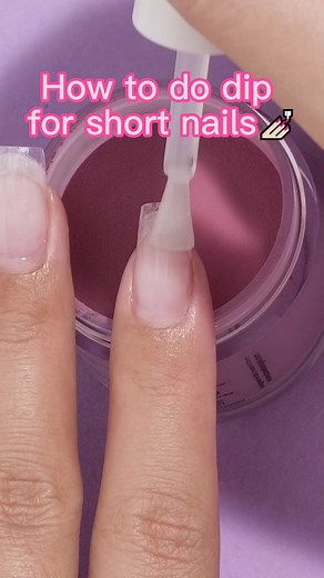 Short Nail Dip Powder Tutorial | Beetles Gel Polish