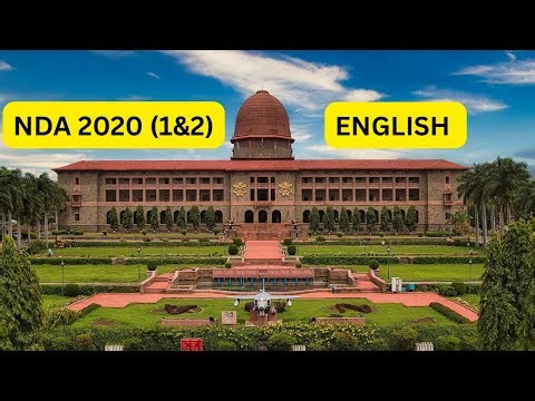 NDA PYQ 2020 ( 1&2) ENGLISH SOLUTION ✍️✍️