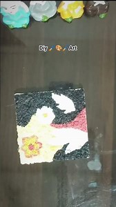 🎨🖌️DIY Textured Paper Art | Satisfying Floral Collage 🌸 Creating Art with Tissue Paper ASMR Crafting