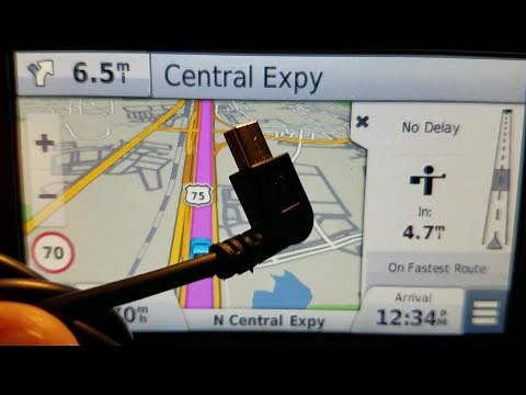 Powering a Garmin GPS with USB cable update