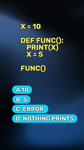 Python Output MCQ 🧠 | nonlocal Keyword Will Expose You #quiz #coding #pythonquiz