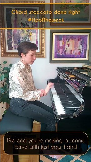 Ringing staccato sounds with this tip #tipoftheweek #pianopractice