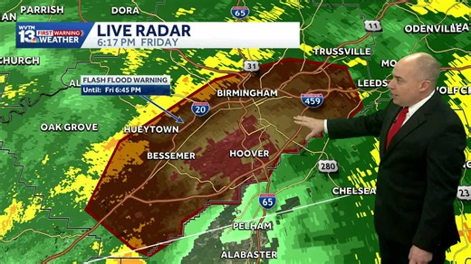Tracking rain and storms: Flash flooding possible across Alabama tonight, then a cold weather forecast