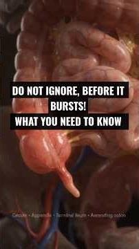 APPENDIX EXPLAINED in 1:21 Minutes | Science Revealed #shorts #science #facts
