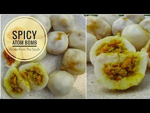 Spicy Atom bomb recipe with shrimp filling